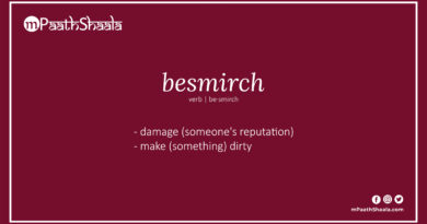 Definition of besmirch