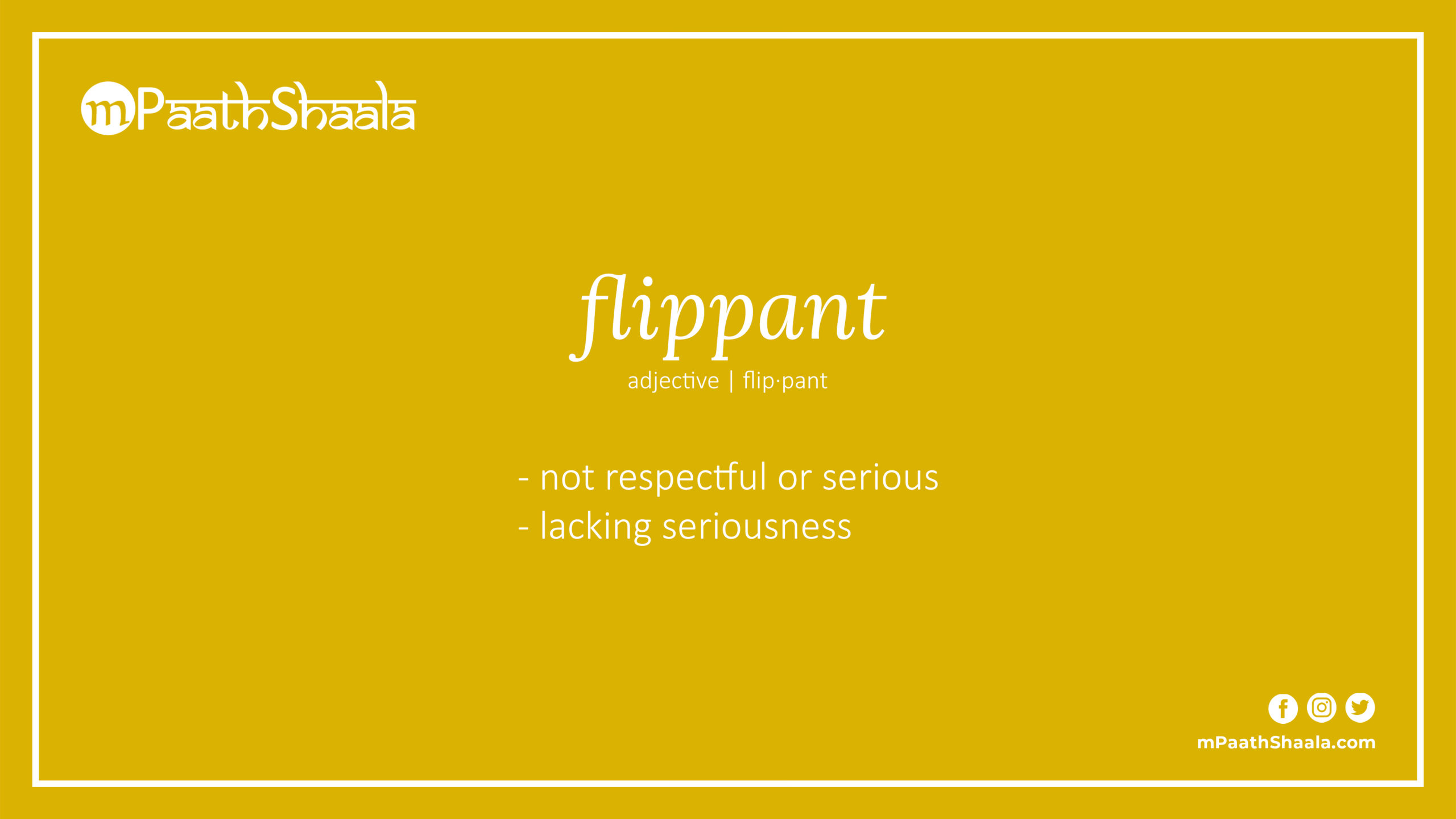 flippant | Definition of flippant - mPaathShaala