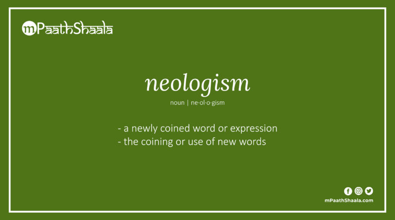 Definition of neologism