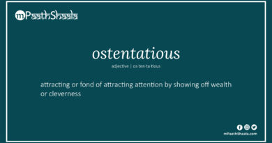 Definition of ostentatious