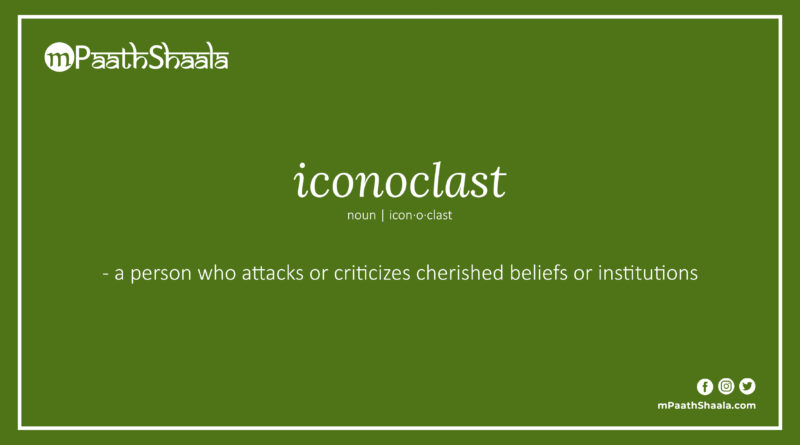 Definition of iconoclast