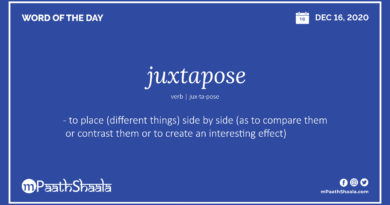 Definition, Pronunciation, Synonyms, Antonyms & Examples Sentences of juxtapose – Word of the Day