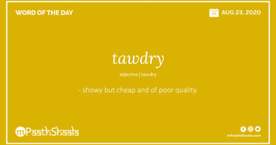 Definitions, Synonyms & Antonyms of tawdry – Word of the Day