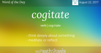 Definition of cogitate