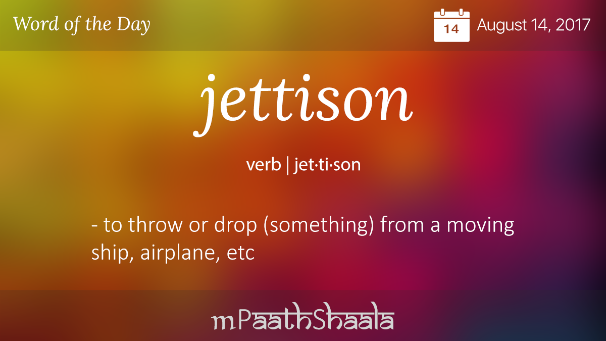 jettison opposite word