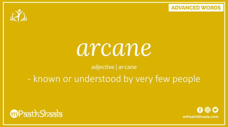 Definition of arcane