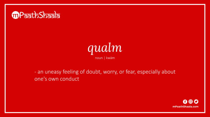 Definition of qualm