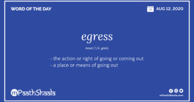 Definition, Pronunciation, Synonyms, Antonyms & Examples Sentences of egress – Word of the Day