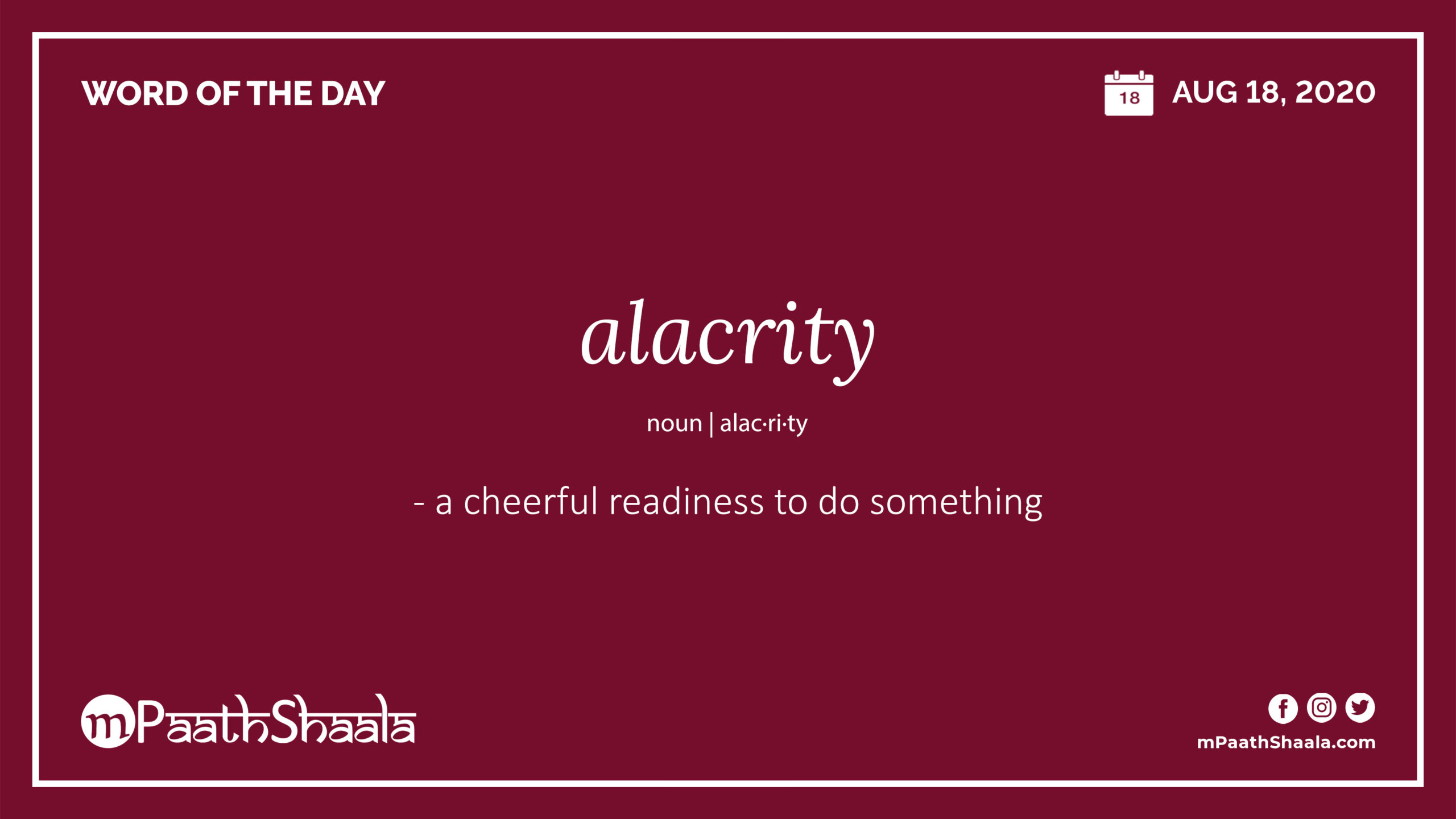 alacrity meaning