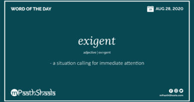 Definitions, Synonyms & Antonyms of exigent – Word of the Day