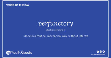 Definition of perfunctory