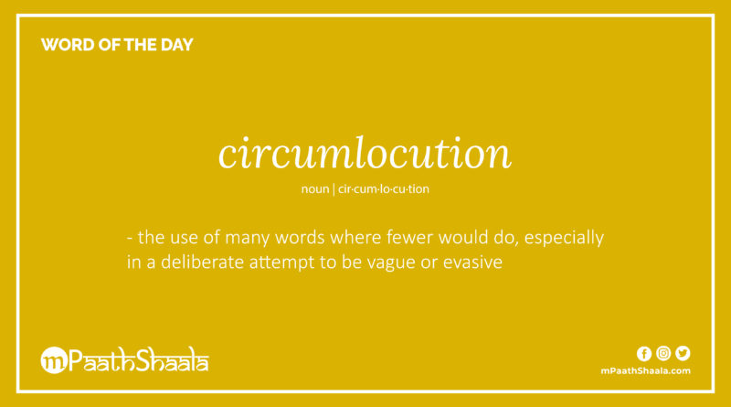 Definition of circumlocution