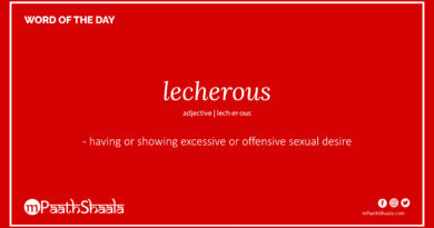 Definition of lecherous