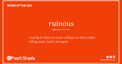 Definition of ruinous