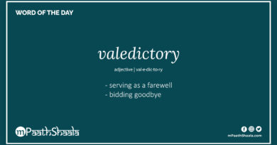 Definition of valedictory