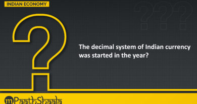 The decimal system of Indian currency was started in