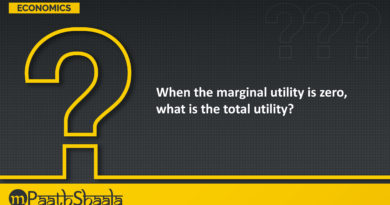 When marginal utility is zero, the total utility is