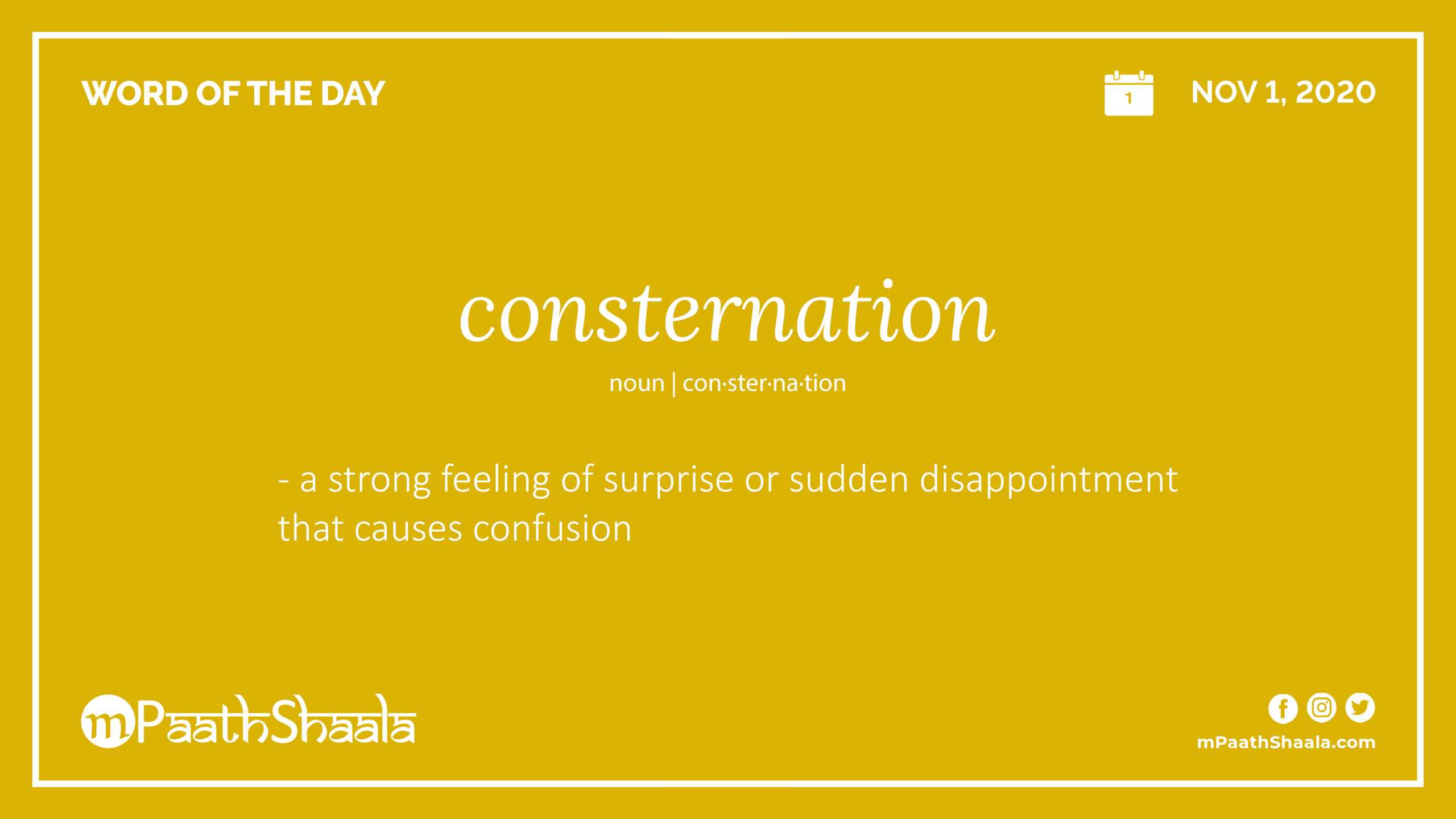 Consternation MPaathShaala