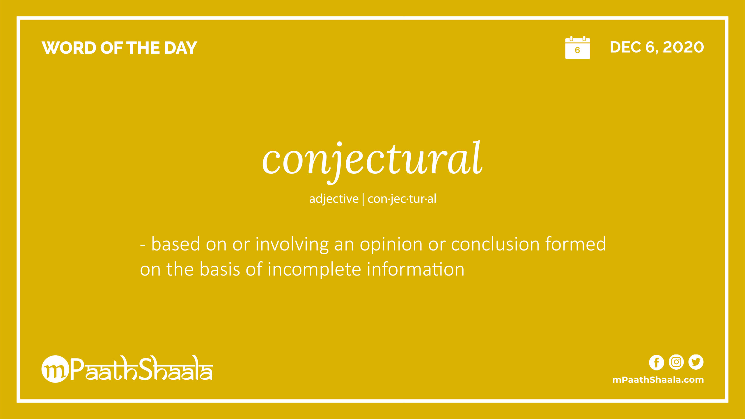 conjectural - mPaathShaala