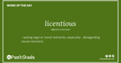 Definition of licentious