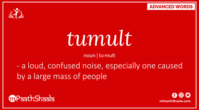 Definition of tumult