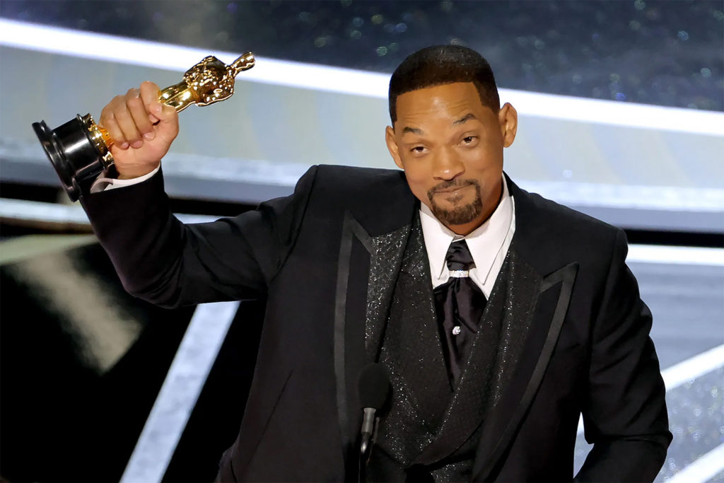 Oscars 2022 Best Actor winner Will Smith poses with his Oscar