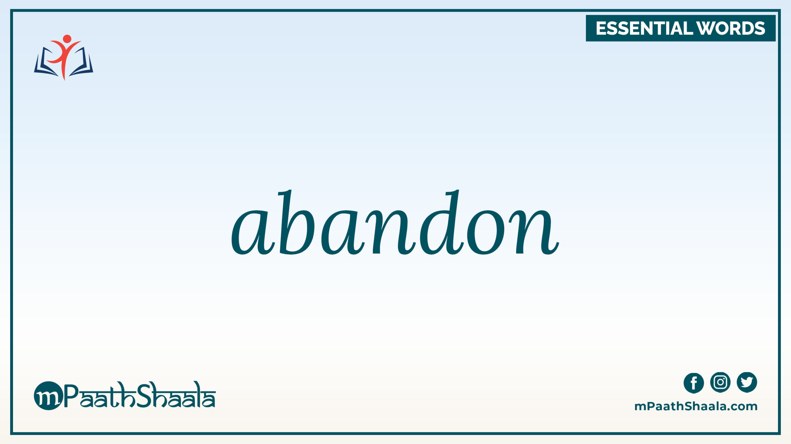 dictionary-series-word-1-abandon-learn-english-easily-daily