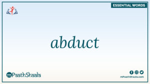 Definition of abduct