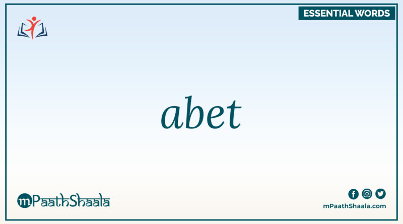 Definition of abet