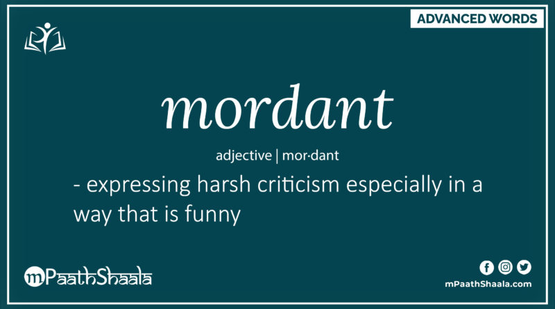 Definition of mordant