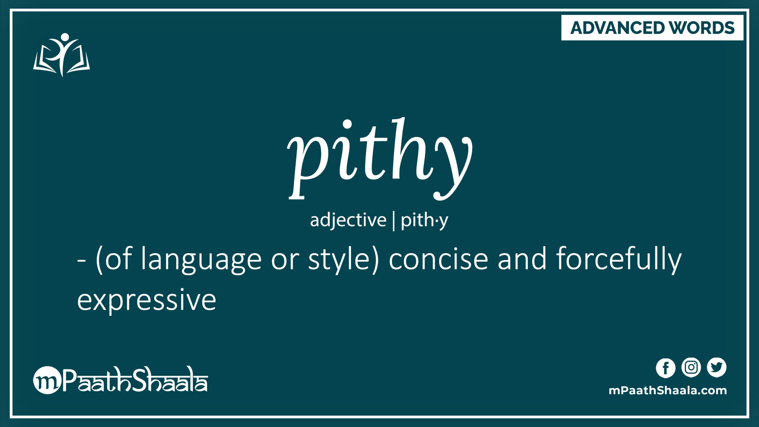 Definition of pithy