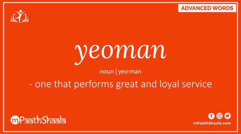 Definition of yeoman