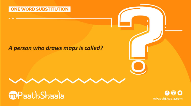 Person who draws maps