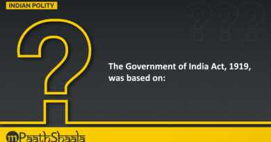 The Government of India Act 1919 was based on