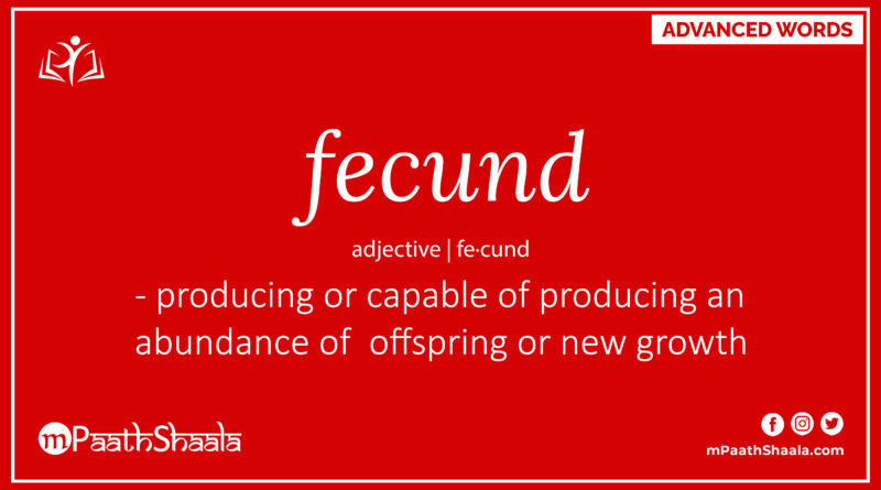 Definition of fecund